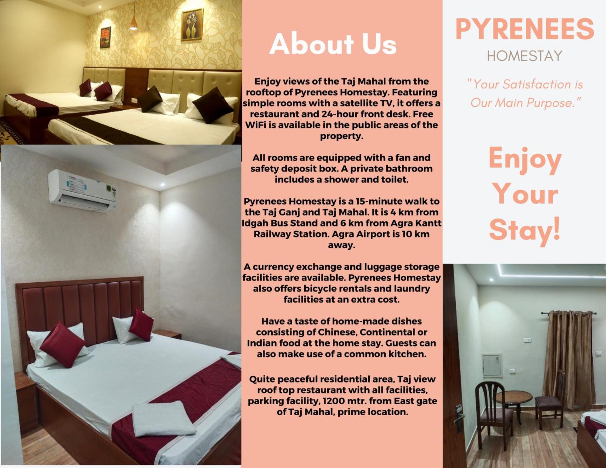 Pyrenees Homestay Agra (Uttar Pradesh) Exterior foto